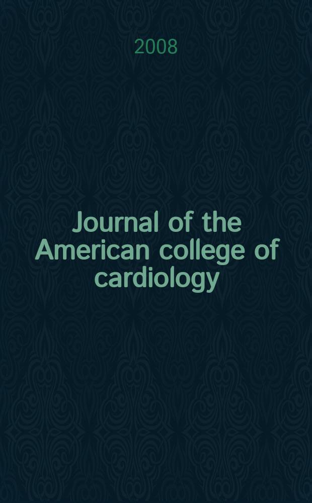 Journal of the American college of cardiology : JACC. Vol. 52, № 19