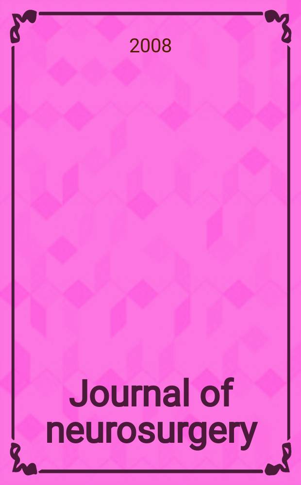 Journal of neurosurgery: Spine : A suppl. to the Journal of neurosurgery. Vol. 9, № 1