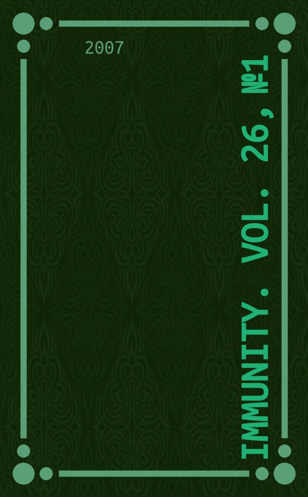 Immunity. Vol. 26, № 1