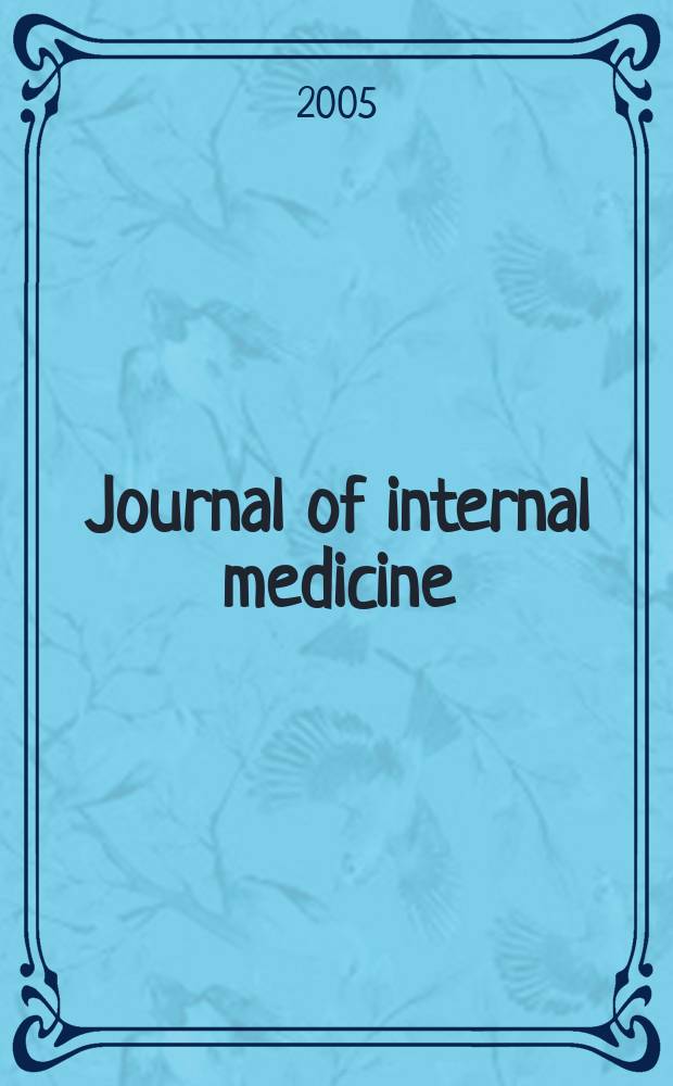 Journal of internal medicine : Formerly Acta medica Scandinavica. Vol. 258, № 1