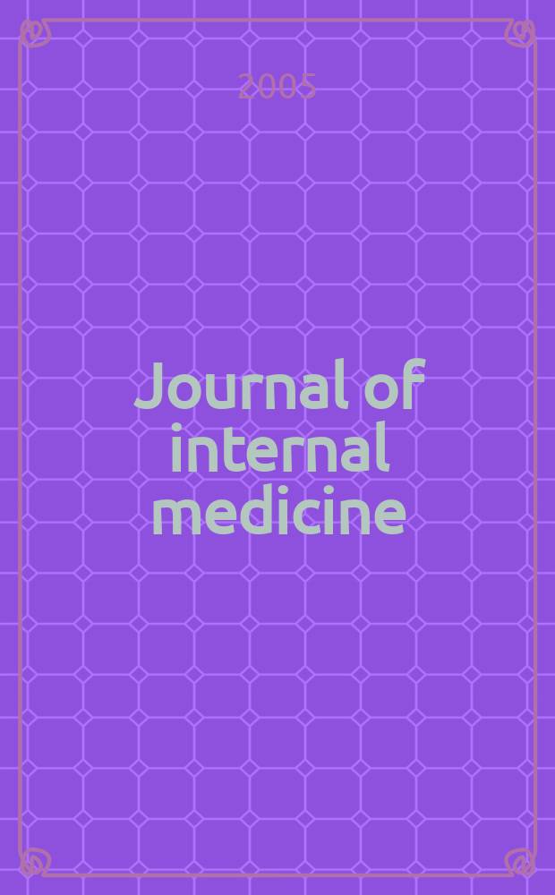 Journal of internal medicine : Formerly Acta medica Scandinavica. Vol. 258, № 6