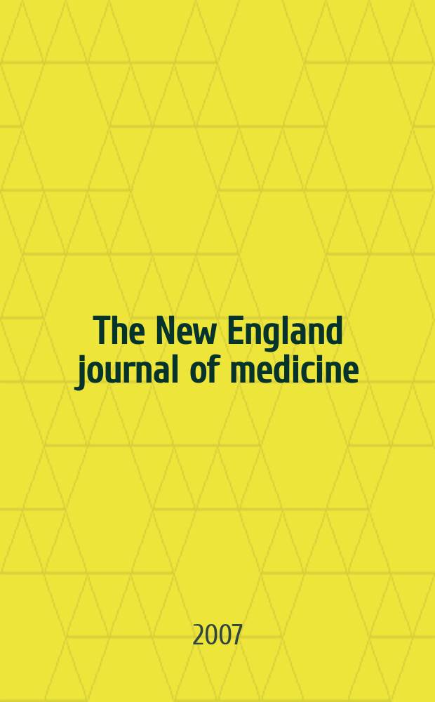 The New England journal of medicine : Formerly the Boston medical a. surgical journal. Vol. 357, № 13