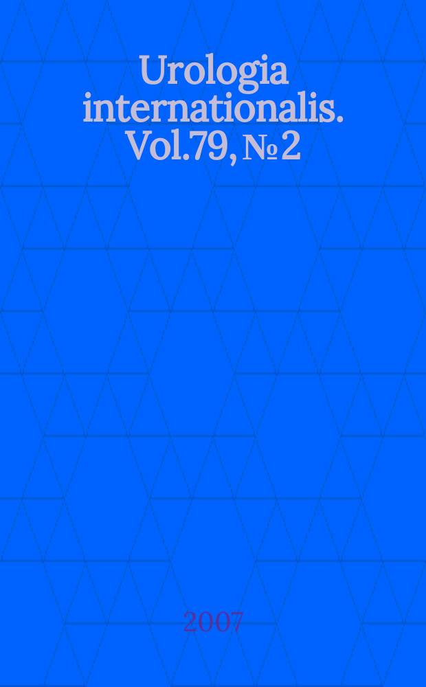 Urologia internationalis. Vol.79, № 2