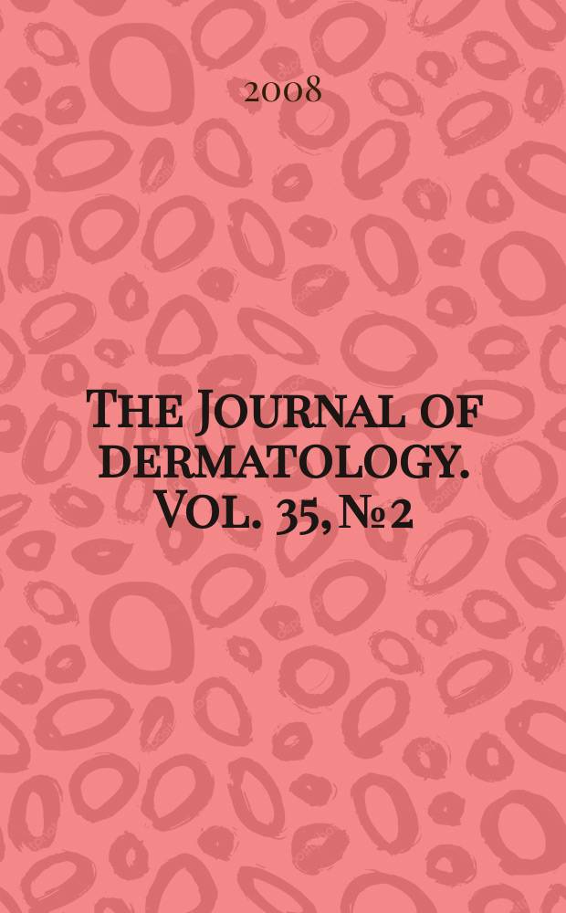 The Journal of dermatology. Vol. 35, № 2