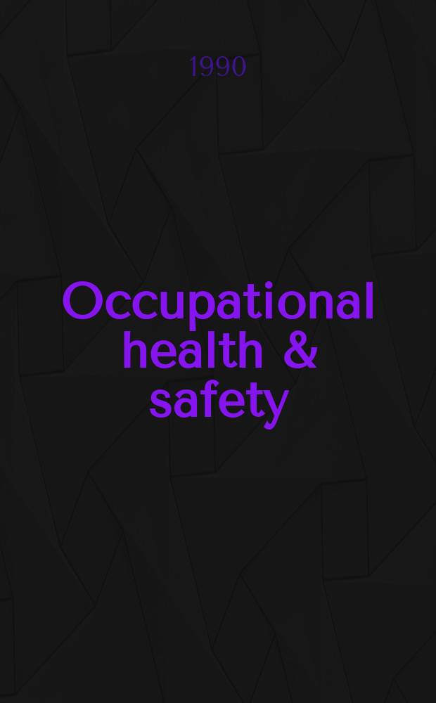 Occupational health & safety : The international journal of occupational health & safety formerly Industrial medicine & surgery. Vol.59, № 11