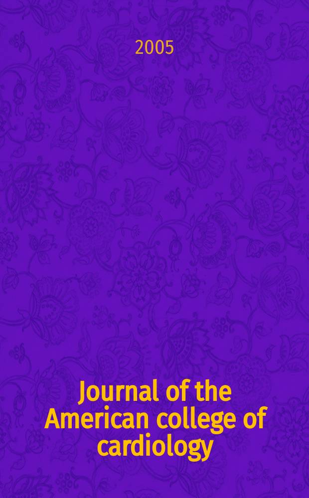 Journal of the American college of cardiology : JACC. Vol. 46, № 7