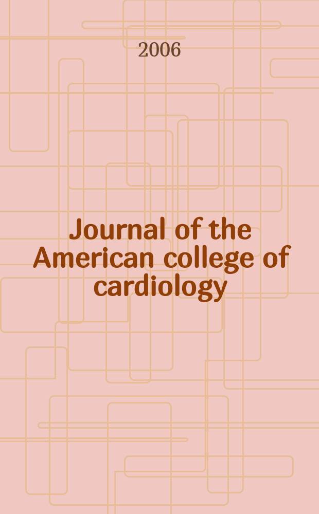 Journal of the American college of cardiology : JACC. Vol. 48, № 5