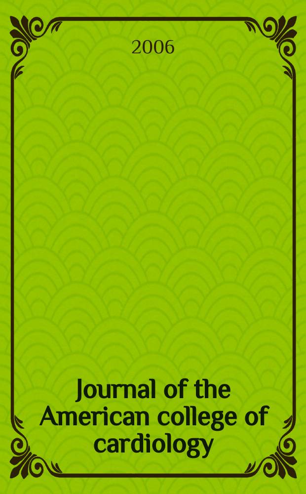 Journal of the American college of cardiology : JACC. Vol. 48, № 9