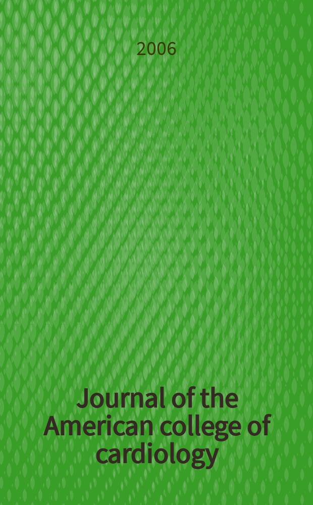 Journal of the American college of cardiology : JACC. Vol. 48, № 12
