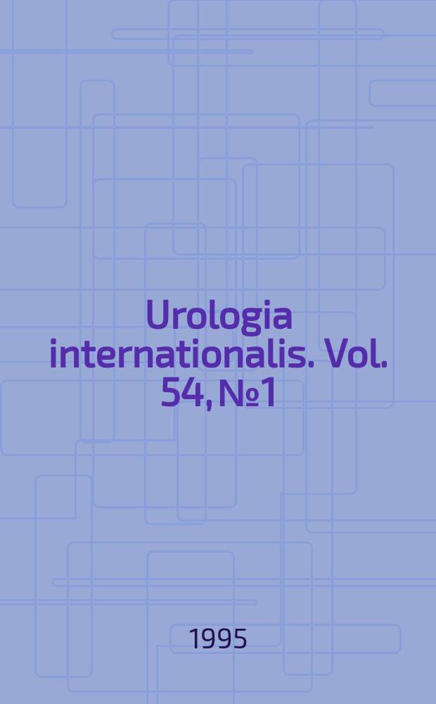 Urologia internationalis. Vol. 54, № 1