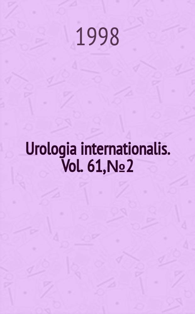 Urologia internationalis. Vol. 61, № 2