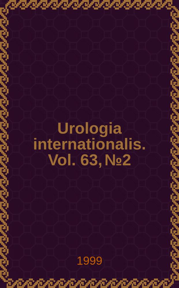 Urologia internationalis. Vol. 63, № 2