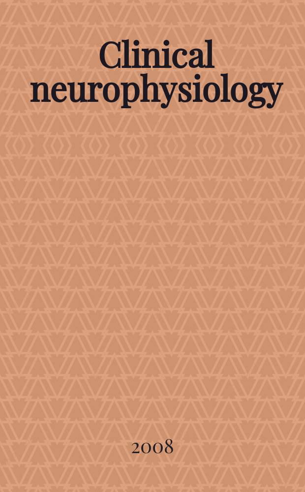 Clinical neurophysiology : Off. j. of the Intern. federation of clinical neurophysiology. Vol. 119, № 1