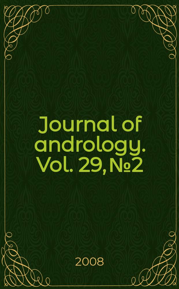 Journal of andrology. Vol. 29, № 2