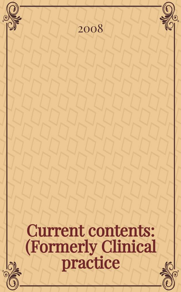 Current contents : (Formerly Clinical practice). Vol. 36, № 9