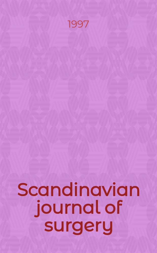 Scandinavian journal of surgery : SJS Offic. organ for the Finn. surgical soc. a. the Scand. surgical soc. Vol. 86, № 4