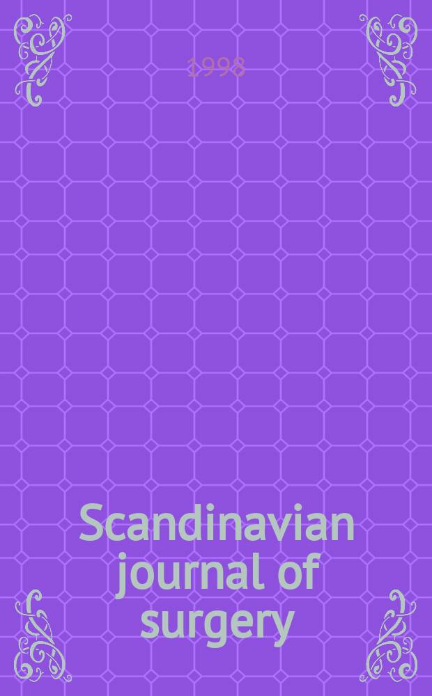 Scandinavian journal of surgery : SJS Offic. organ for the Finn. surgical soc. a. the Scand. surgical soc. Vol. 87, № 1