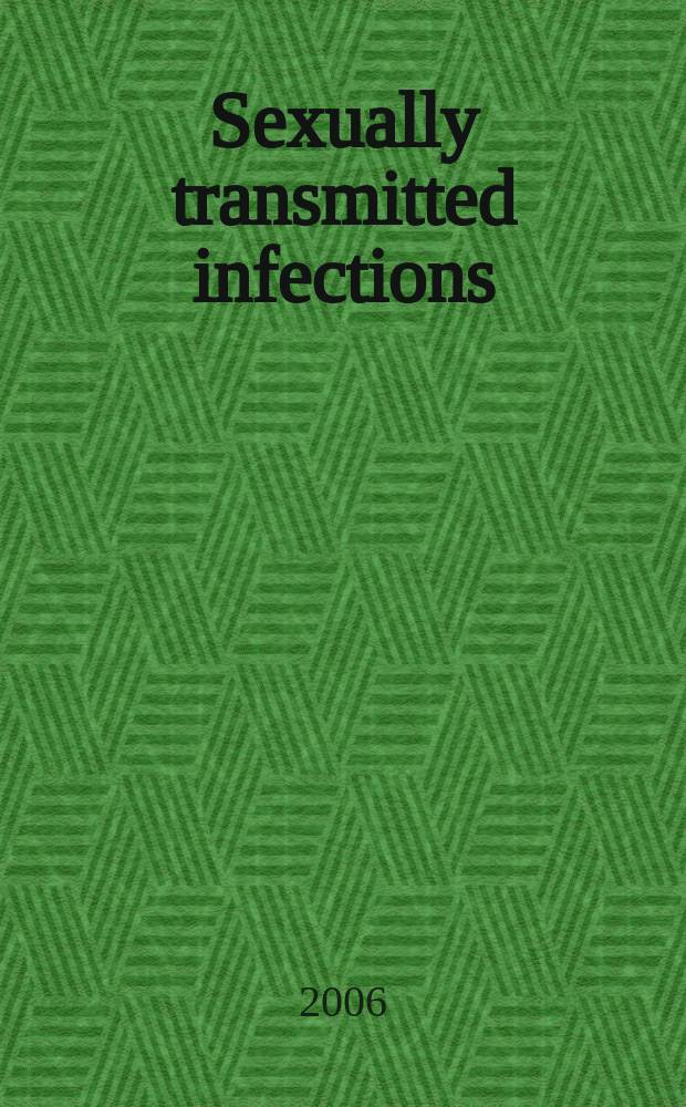 Sexually transmitted infections : Formerly Genitourinary medicine The j. of sexual health & HIV. 2006 к vol. 82, suppl. 1 : UNAIDS: trends in HIV/AIDS epidemics