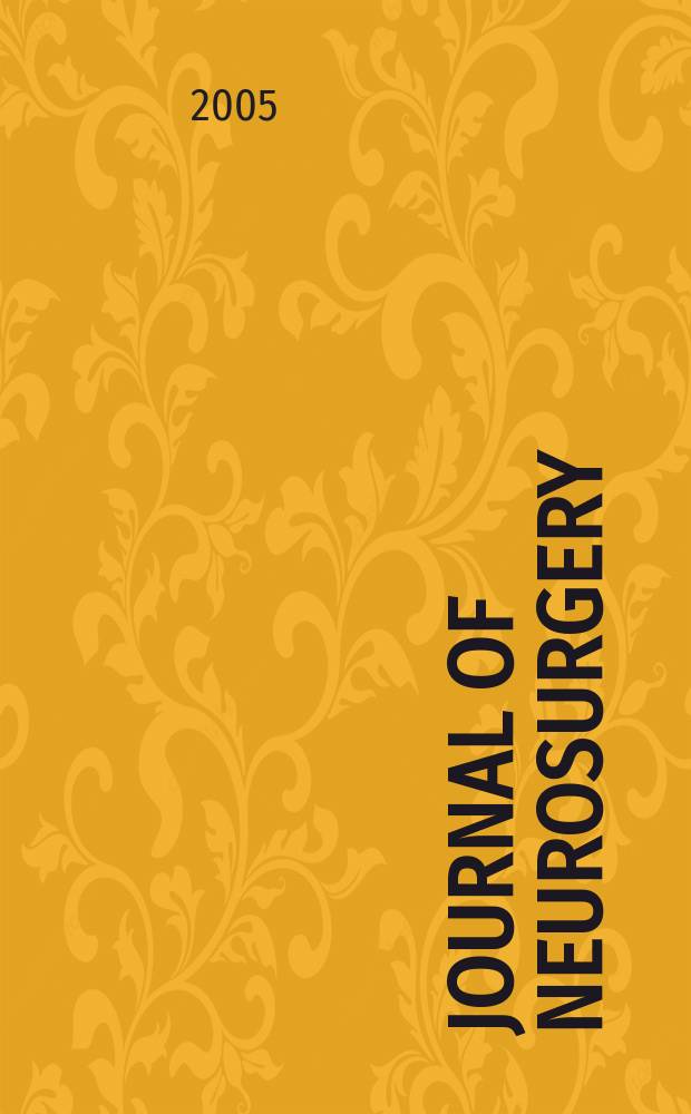 Journal of neurosurgery: Spine : A suppl. to the Journal of neurosurgery. Vol. 2, № 5