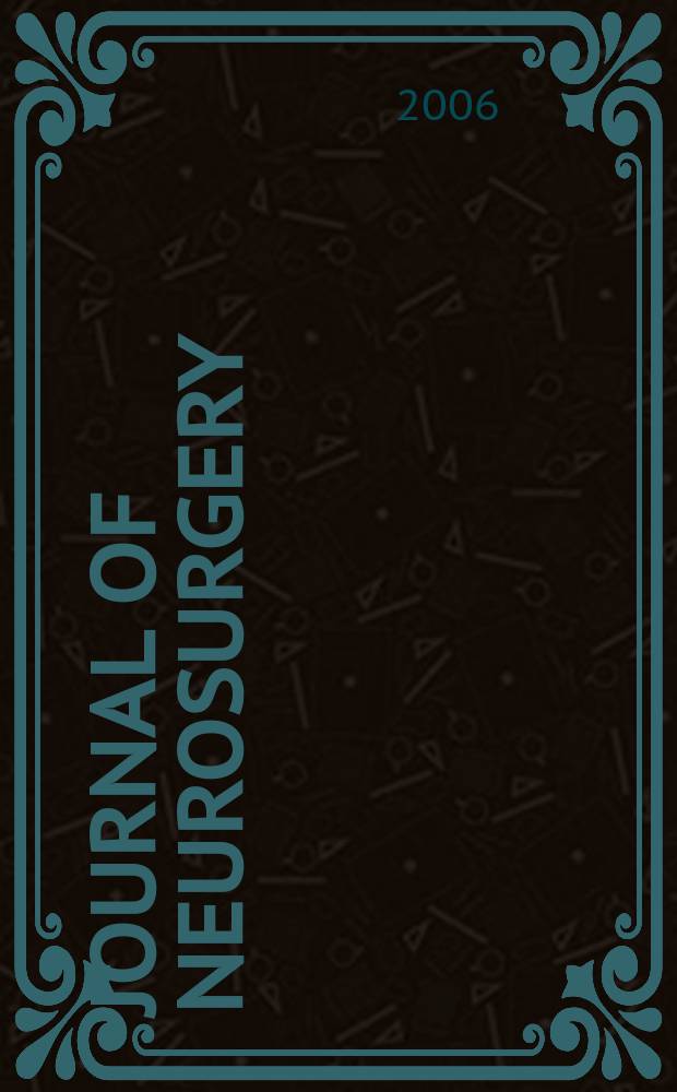 Journal of neurosurgery: Spine : A suppl. to the Journal of neurosurgery. Vol. 5, № 2