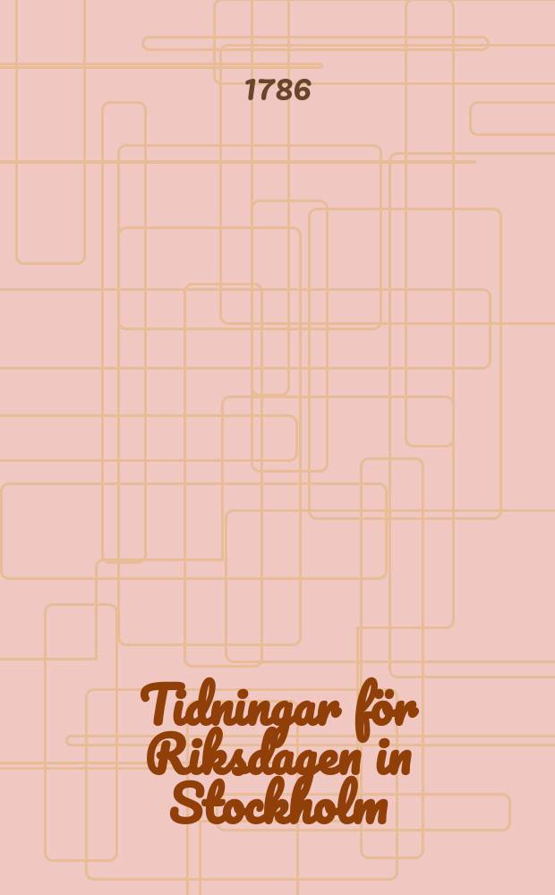 Tidningar för Riksdagen in Stockholm