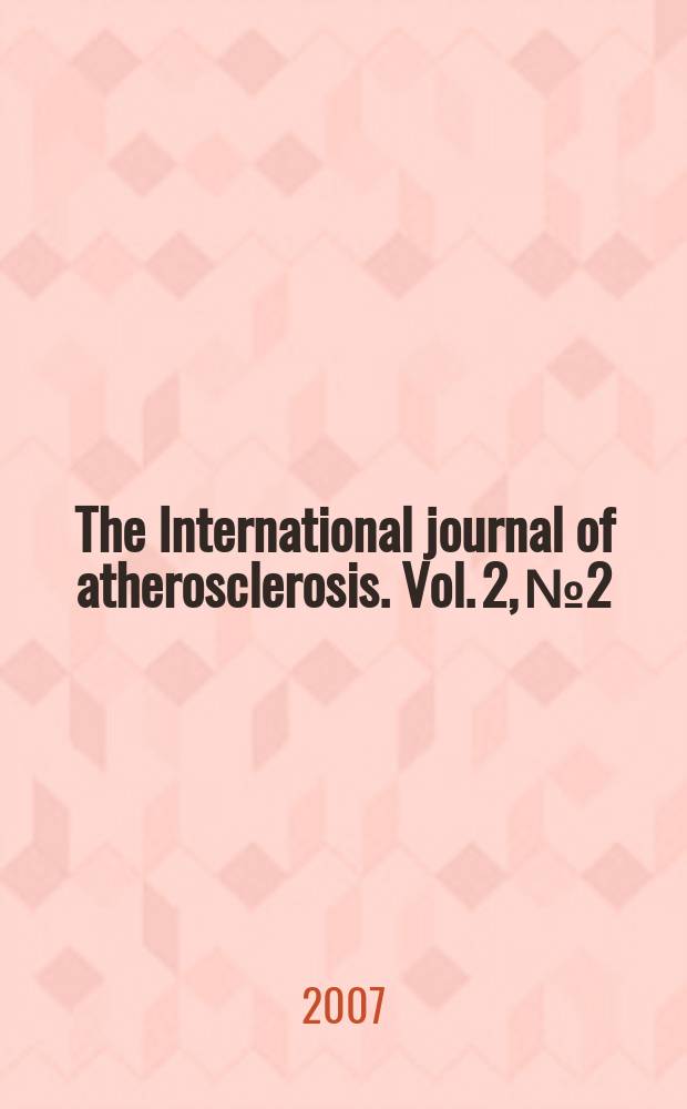 The International journal of atherosclerosis. Vol. 2, № 2