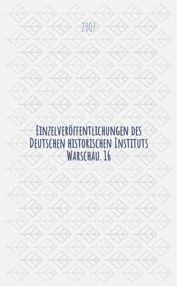 Einzelveröffentlichungen des Deutschen historischen Instituts Warschau. 16 : Sport zwischen Ost und West = Спорт между Востоком и Западом