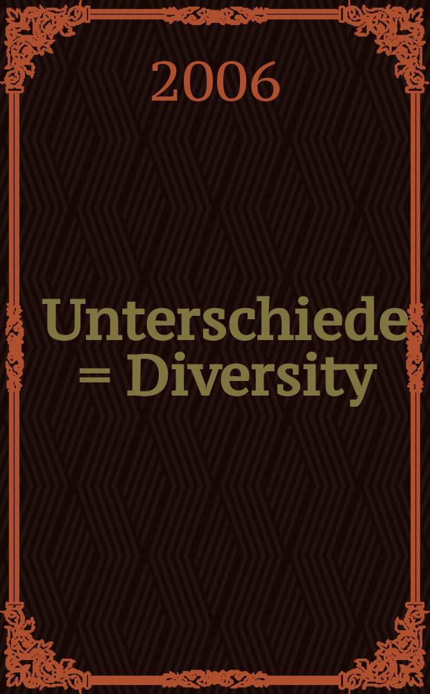 Unterschiede = Diversity : Werkstattberichte des Gemeinsamen Frauenforschungszentrums der Hessischen Fachhochschulen (GFFZ) = Различие