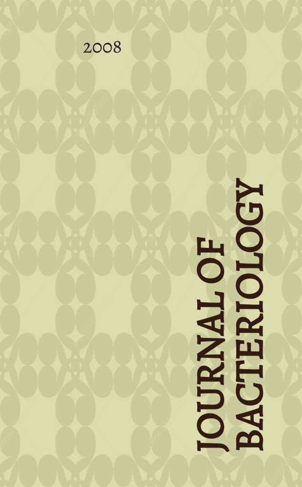 Journal of bacteriology : Offic. organ of the Soc. of Amer. bacteriologists. Vol. 190, № 1