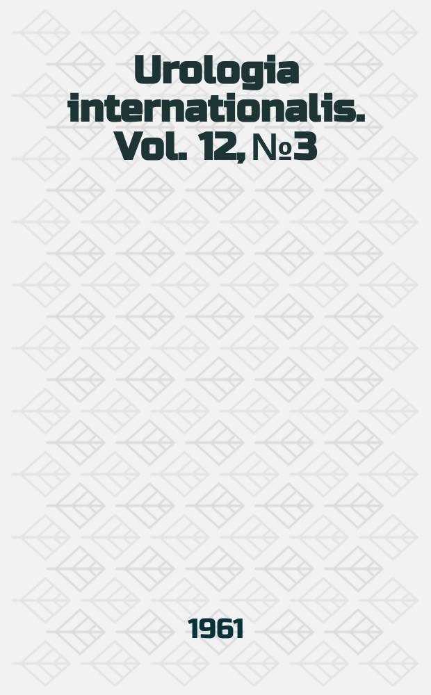 Urologia internationalis. Vol. 12, № 3