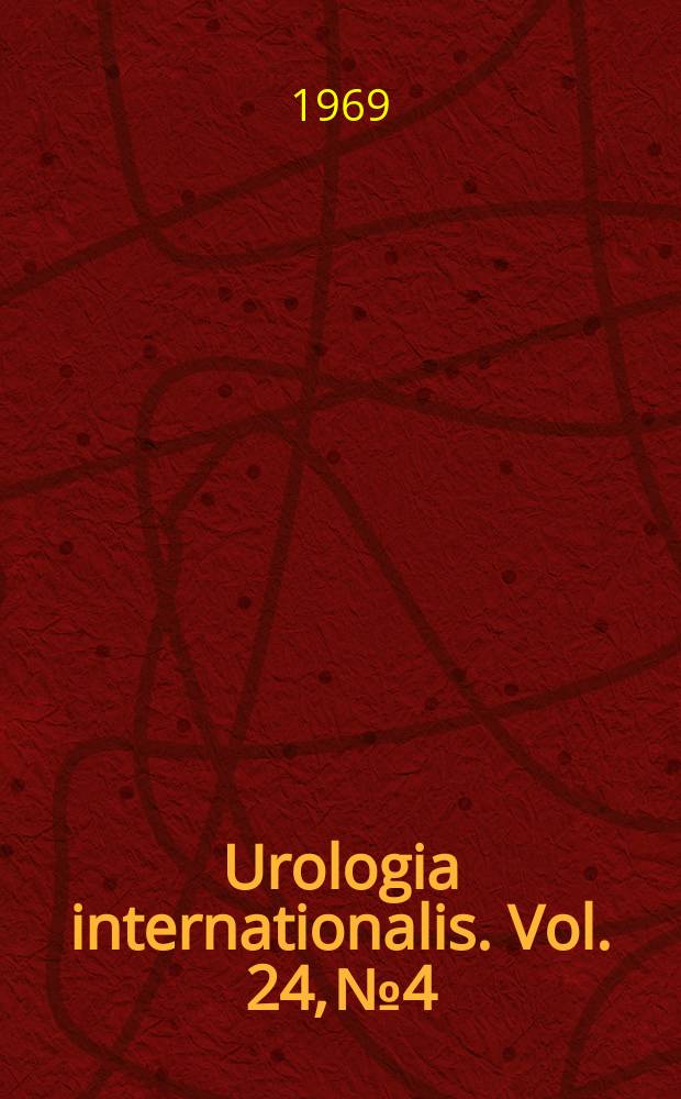 Urologia internationalis. Vol. 24, № 4