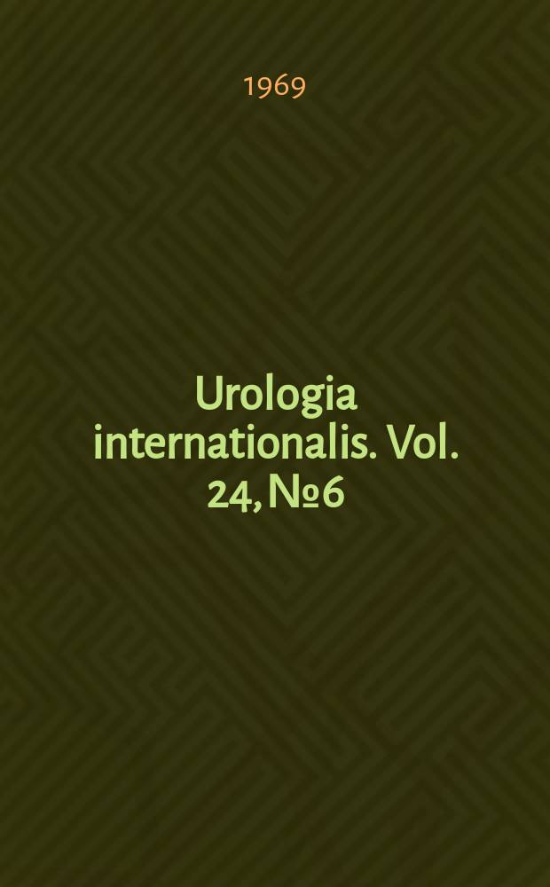 Urologia internationalis. Vol. 24, № 6