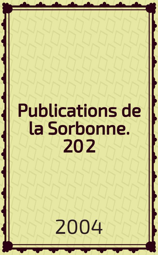 Publications de la Sorbonne. 20 [2] : Chemins d'outre-mer = Дорога за море: история Средиземноморья в средние века
