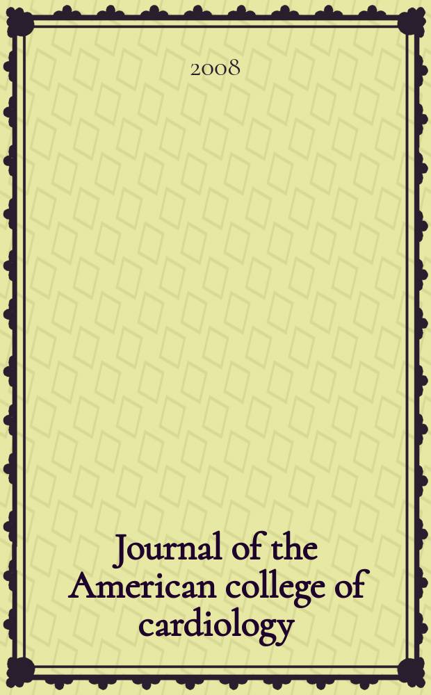 Journal of the American college of cardiology : JACC. Vol. 51, № 24
