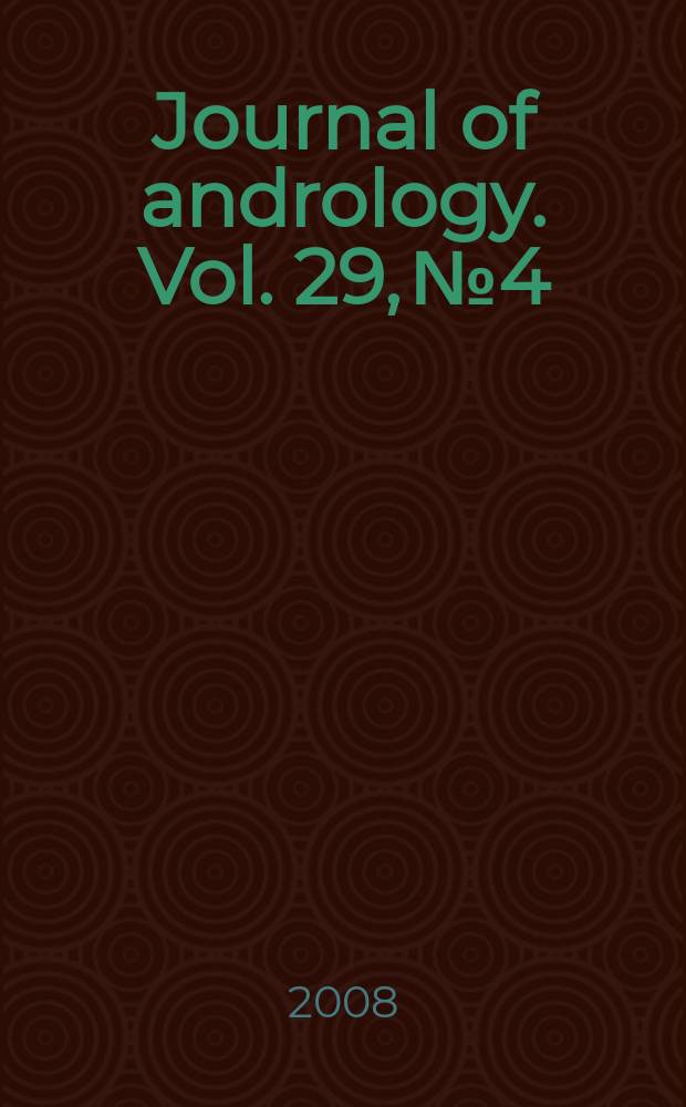 Journal of andrology. Vol. 29, № 4