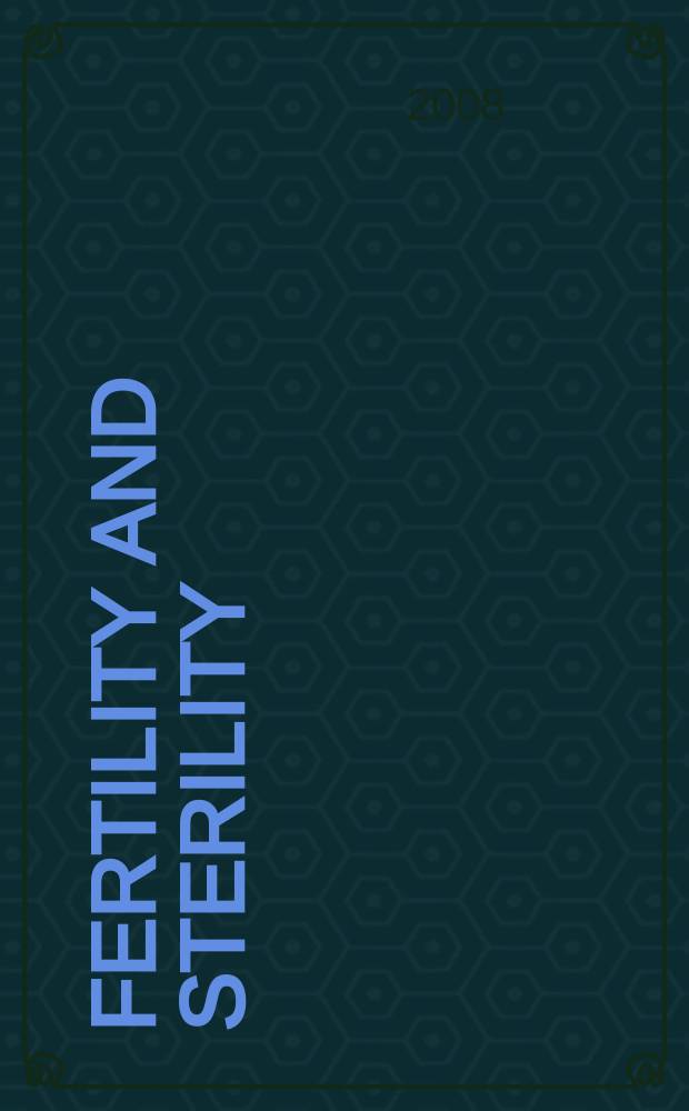 Fertility and sterility : A journal devoted to the clinical aspects of infertility Offic. journal of the American soc. for the study of sterility. Vol. 90, № 1