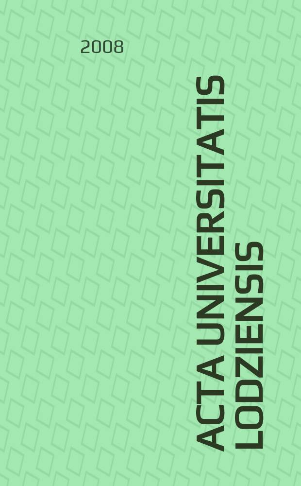 Acta Universitatis Lodziensis : Prace z zakresu ekonomiki i zarządzania przedsiębiorstwem = Работы по экономике и предпринимательству