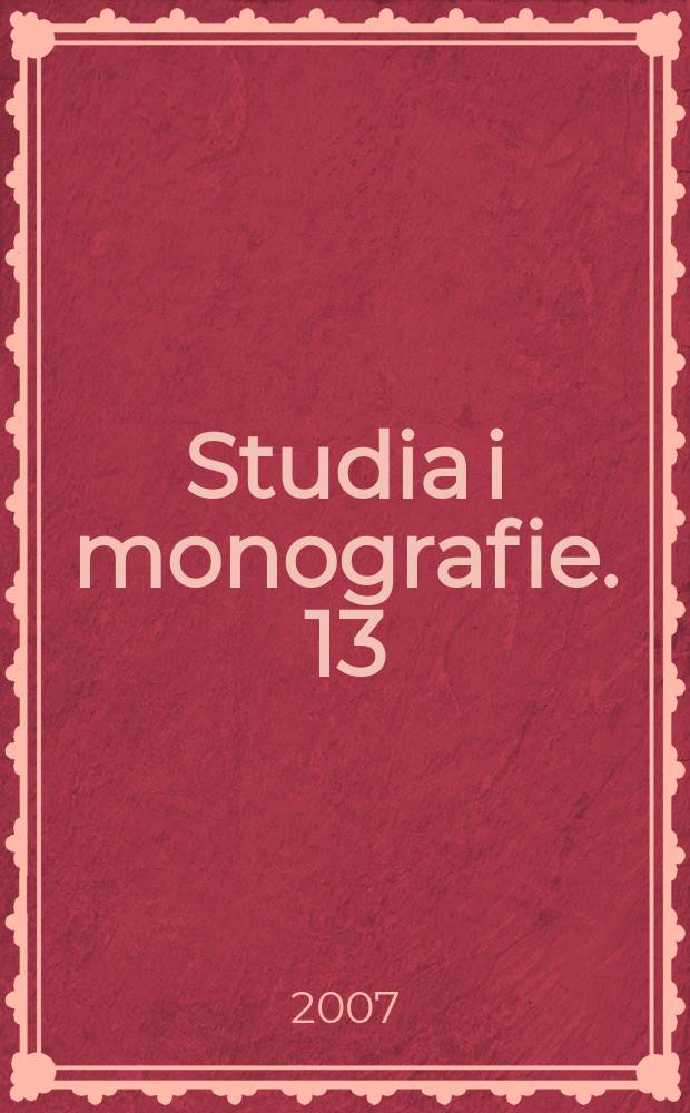 Studia i monografie. 13 : Poeta i sztukmistrz = Поэт и великий художник