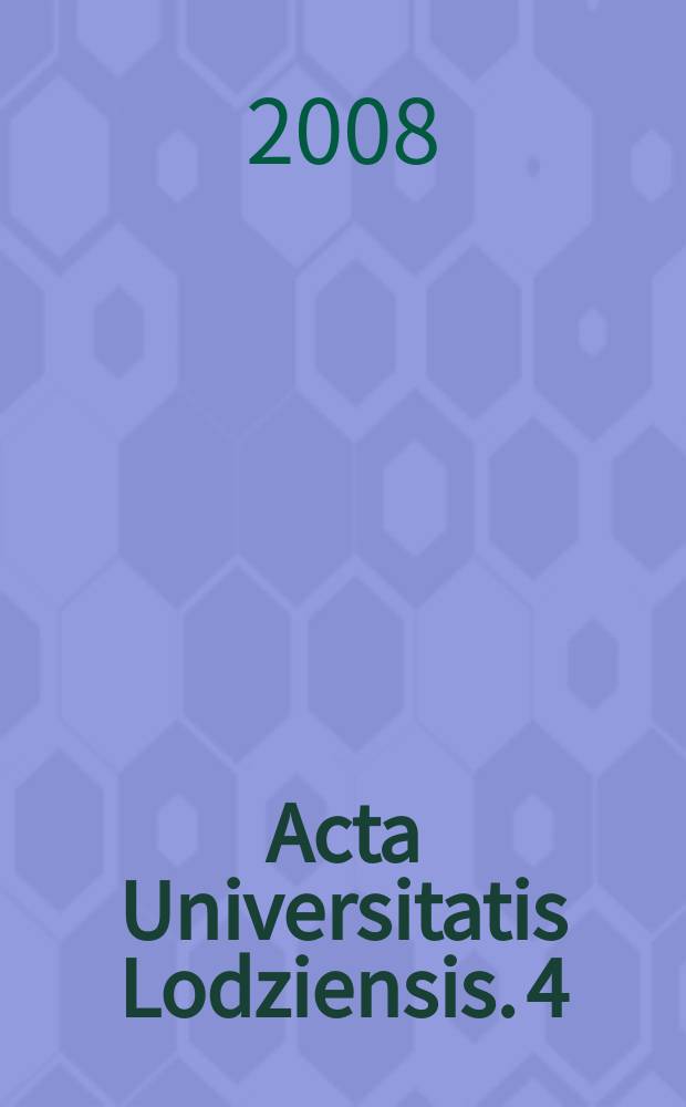 Acta Universitatis Lodziensis. 4 : Język i kultura = Язык и культура