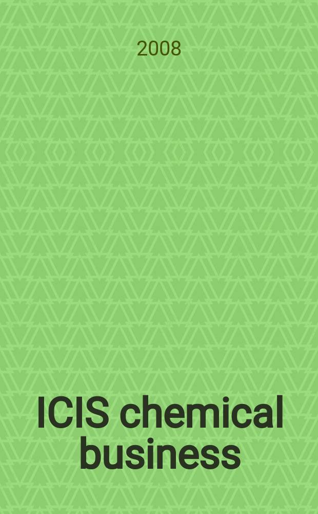 ICIS chemical business : regional intelligence global analysis. Vol. 274, № 16