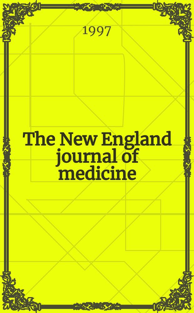 The New England journal of medicine : Formerly the Boston medical a. surgical journal. Vol. 337, № 19