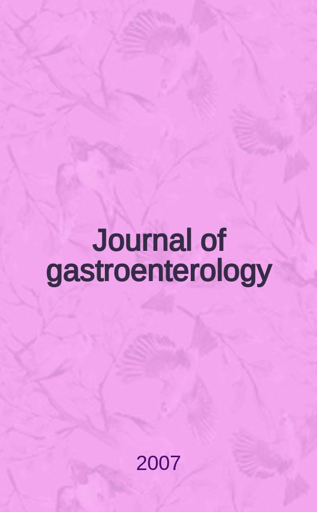 Journal of gastroenterology : Off. publ. of the Jap. soc. of gastroenterology. Vol.42, № 6