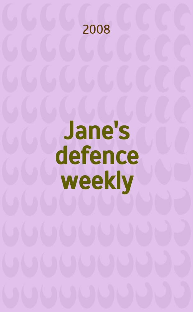 Jane's defence weekly : An intern. Thomson publ. Vol. 45, № 16