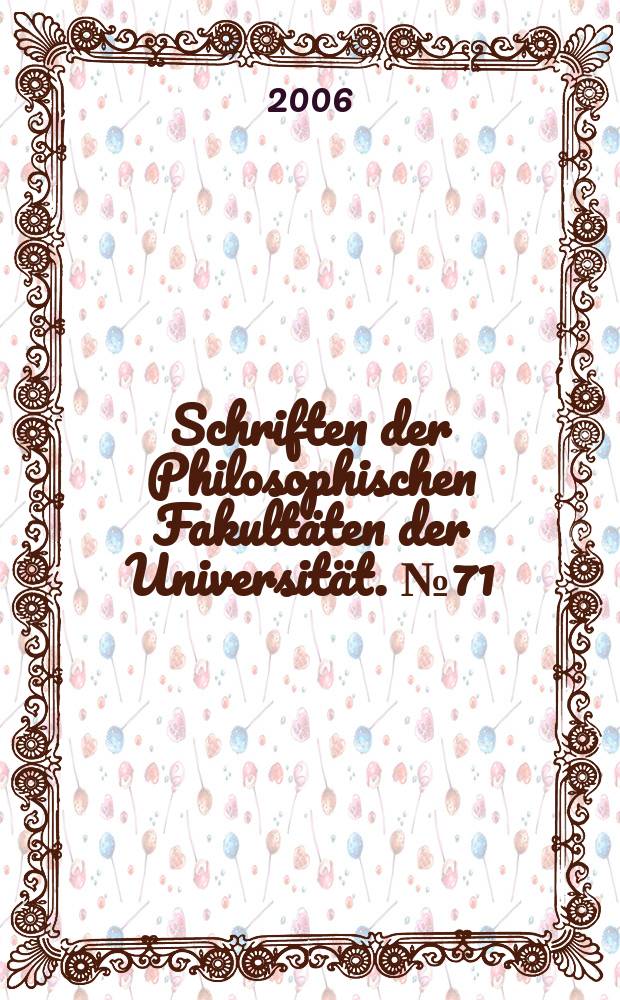 Schriften der Philosophischen Fakultäten der Universität. № 71 : "Unsere Verwaltung treibt einer Katastrophe zu..." = "Наша администрация вызвала катастрофу в..." Имперское министерство для оккупированных Восточных территорий и немецкая оккупационная власть в Советском Союзе: 1941 - 1945