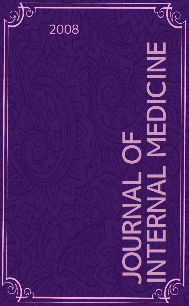 Journal of internal medicine : Formerly Acta medica Scandinavica. Vol. 263, № 5