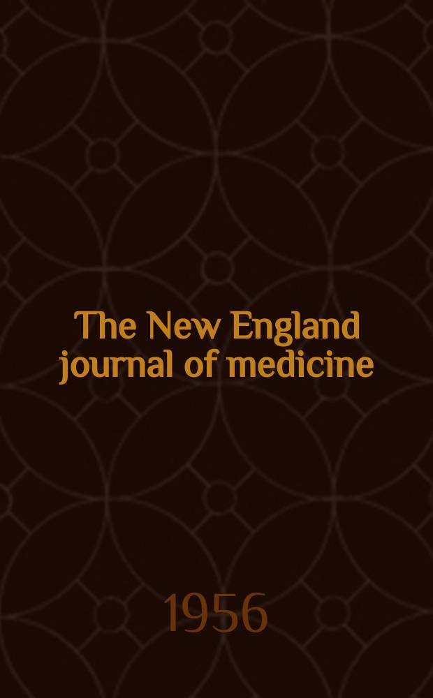 The New England journal of medicine : Formerly the Boston medical a. surgical journal. Vol. 255, № 23