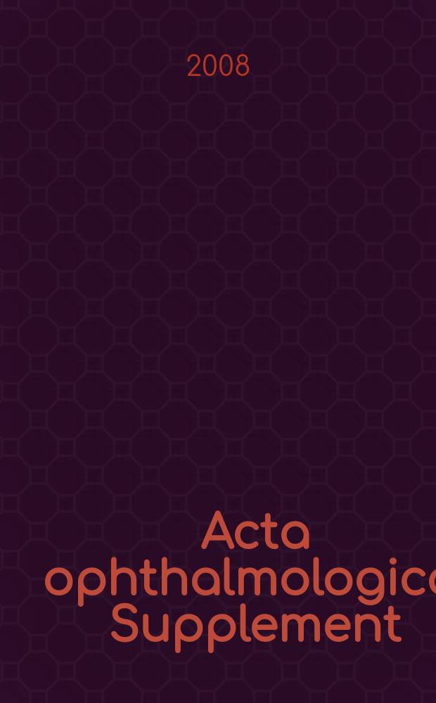 Acta ophthalmologica. Supplement : the official journal of the Nordic ophthalmological societies : Tafluprost: a novel preservative-free prostaglandin analogue for the treatment of glaucoma or ocular hypertension = В поисках усовершенствования лечения глаукомы простагландинами.