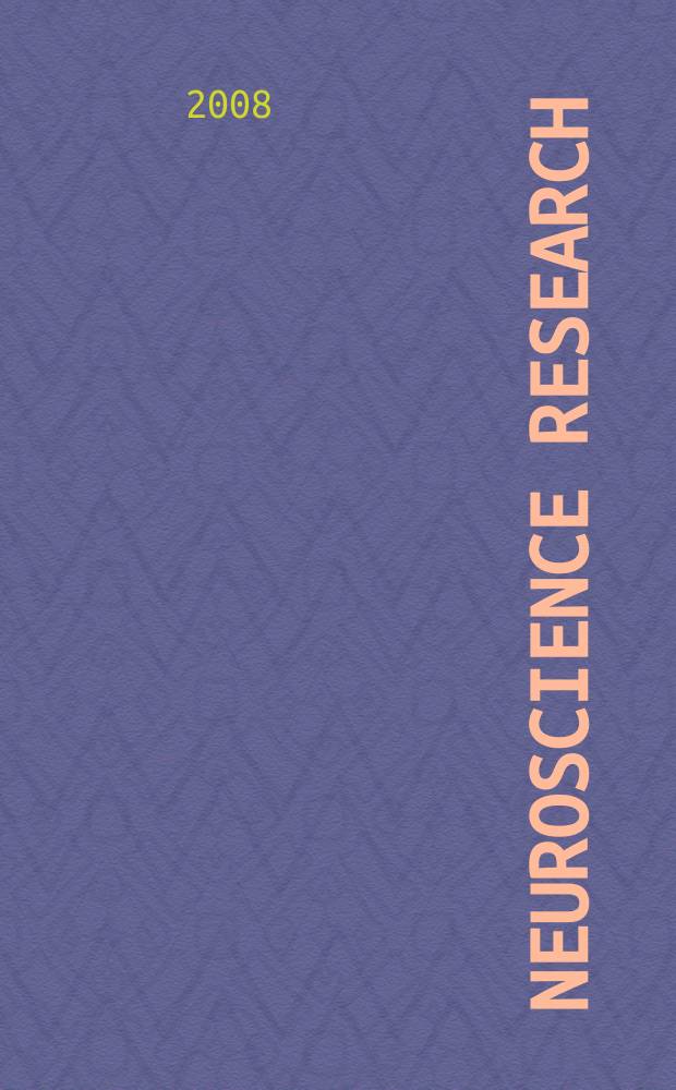 Neuroscience research : The offic. j. of the Japan neuroscience soc. Vol. 62, № 4