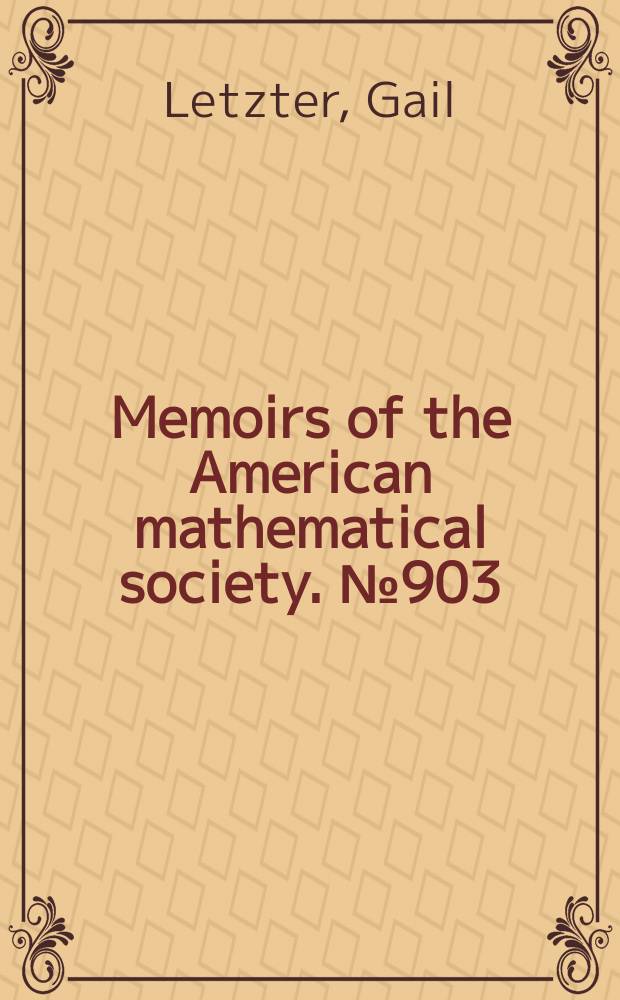 Memoirs of the American mathematical society. № 903 : Invariant differential operators for quantum symmetric spaces