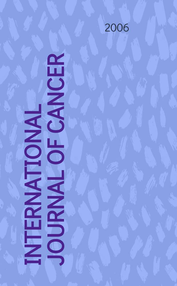 International journal of cancer : Publ. of the International union against cancer. Vol. 118, № 6